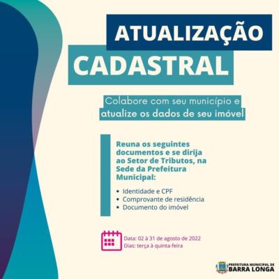 Atualização de Dados Cadastrais.