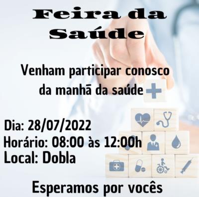 Feira da Saúde na Comunidade do Dobla.