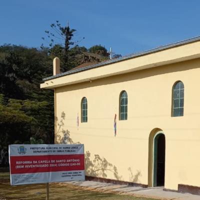 Prefeitura Municipal realiza reforma na Capela de Santo Antônio.