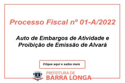 Processo Fiscal nº 01-A/2022