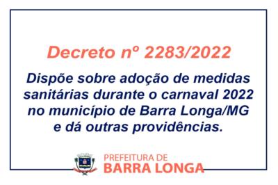 Decreto nº 2283/2022