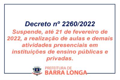 Decreto nº 2260/2022