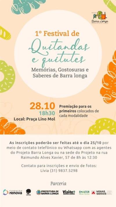 1º Festival de Quitandas e quitutes 2021