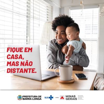 FIQUE EM CASA, MAS NÃO DISTANTE