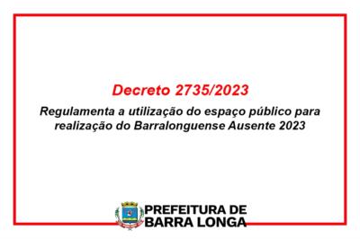 Decreto n° 2735/2023