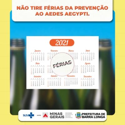 Não tire férias da prevenção ao Aedes Aegypti