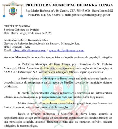 OFÍCIO Nº 285/2026