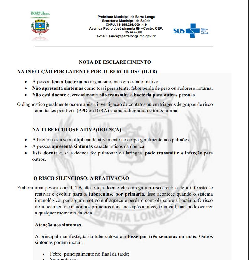 NOTA DE ESCLARECIMENTO