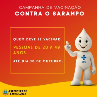 CAMPANHA DE VACINAÇÃO CONTRA O SARAMPO