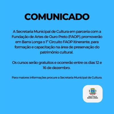 Comunicado -1º Circuito FAOP