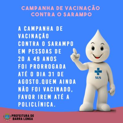 Campanha de Vacinação contra o Sarampo