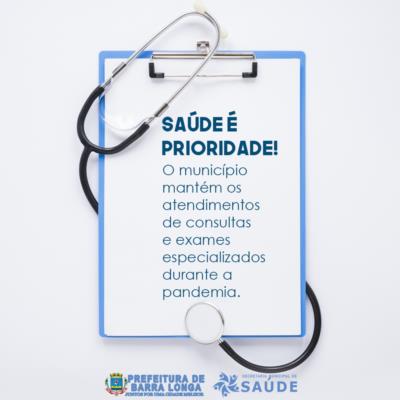 SAÚDE É PRIORIDADE!