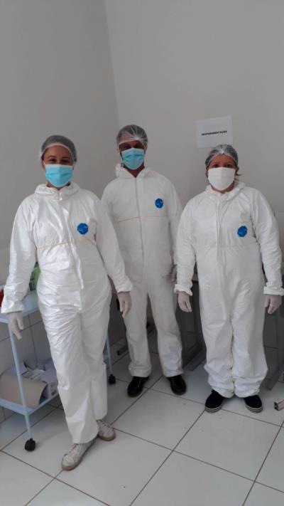 Aplicação de testes rápidos nos profissionais da saúde