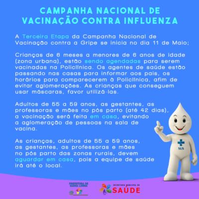 Campanha Nacional de vacinação contra influenza