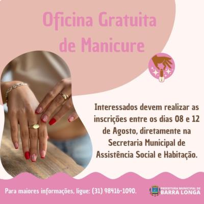 Oficina Gratuita de Manicure.