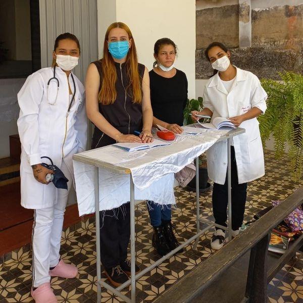 Secretaria Municipal de Saúde realiza Ação de Saúde no centro do Município.